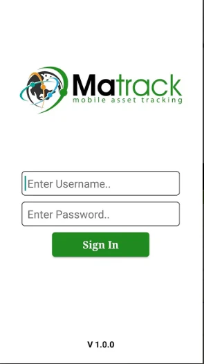 screenshot of Matrack GPS